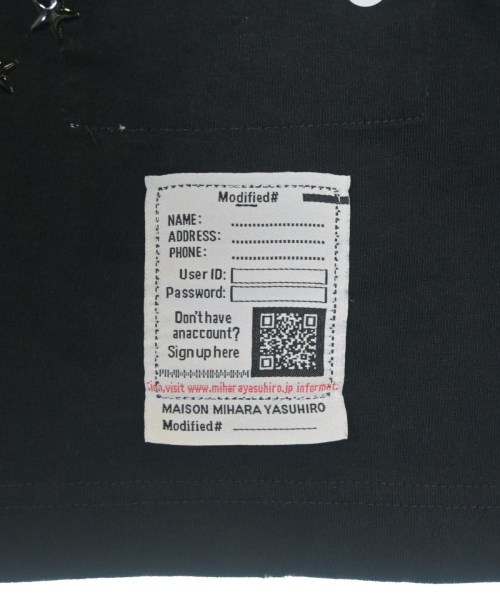 Maison MIHARA YASUHIRO（メゾンミハラヤスヒロ）Tシャツ・カットソー 黒 サイズ:36(S位) レディース/2200618263011