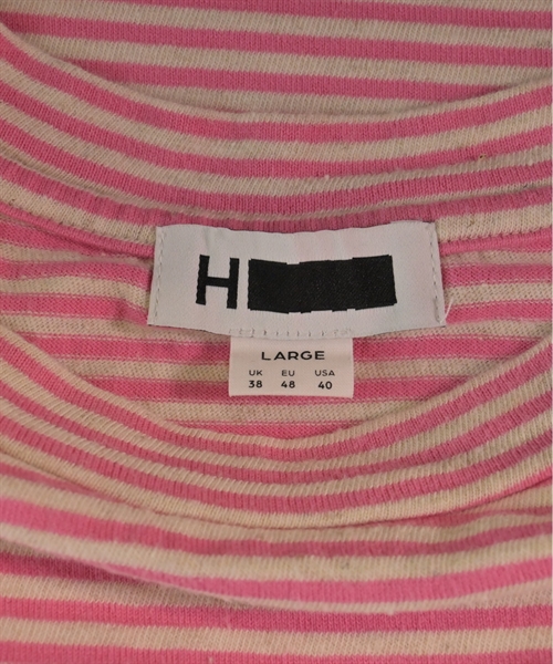 H BEAUTY&YOUTH（エイチビューティーアンドユース）Tシャツ・カットソー ピンク サイズ:L メンズ/2200482651082