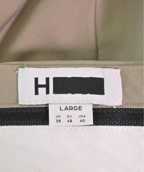 H BEAUTY&YOUTH（エイチビューティーアンドユース）スラックス ベージュ サイズ:L メンズ/2200497036416