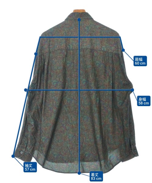 H BEAUTY&YOUTH（エイチビューティーアンドユース）カジュアルシャツ カーキ サイズ:M メンズ/2200636691025