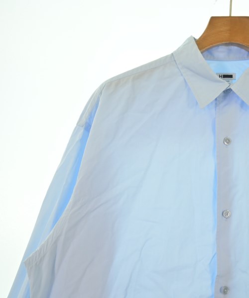 H BEAUTY&YOUTH（エイチビューティーアンドユース）カジュアルシャツ 青 サイズ:L メンズ/2200638647051