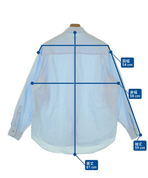 H BEAUTY&YOUTH（エイチビューティーアンドユース）カジュアルシャツ 青 サイズ:L メンズ/2200638647051