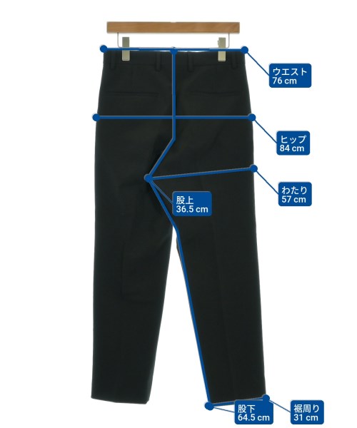 H BEAUTY&YOUTH（エイチビューティーアンドユース）スラックス 黒 サイズ:S メンズ/2200623323151