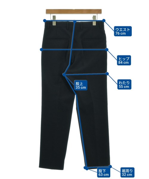 H BEAUTY&YOUTH（エイチビューティーアンドユース）スラックス 紺 サイズ:S メンズ/2200623323168