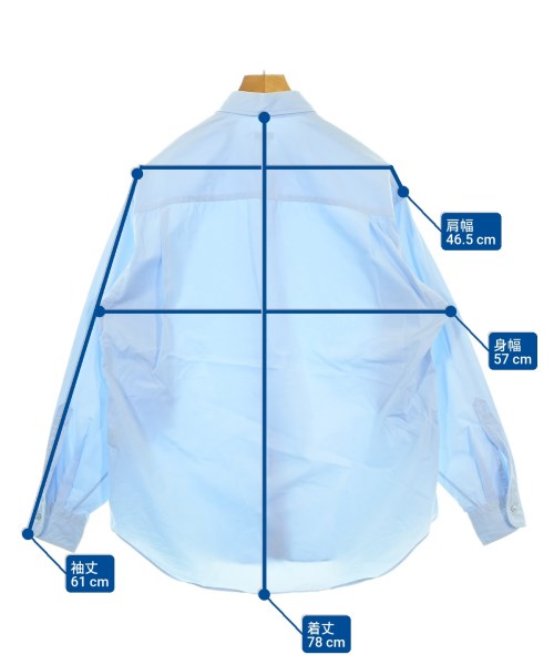 H BEAUTY&YOUTH（エイチビューティーアンドユース）カジュアルシャツ 青 サイズ:S メンズ/2200640503079