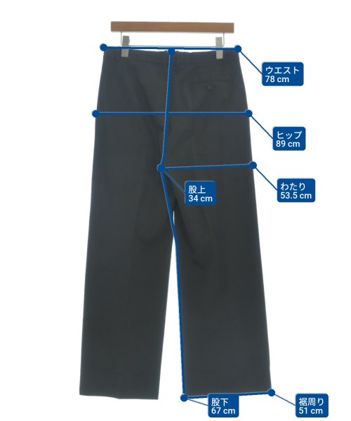 H BEAUTY&YOUTH（エイチビューティーアンドユース）スラックス 黒