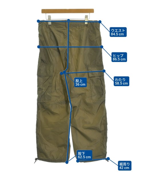 H BEAUTY&YOUTH（エイチビューティーアンドユース）カーゴパンツ カーキ サイズ:S メンズ/2200639814292