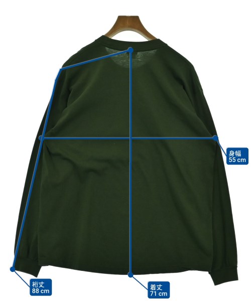 H BEAUTY&YOUTH（エイチビューティーアンドユース）Tシャツ・カットソー 緑 サイズ:M メンズ/2200550097033