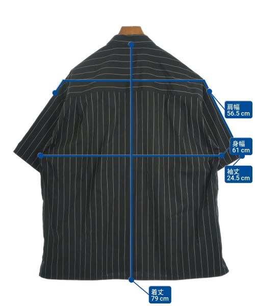 H BEAUTY&YOUTH（エイチビューティーアンドユース）カジュアルシャツ 黒 サイズ:L メンズ/2200613743150