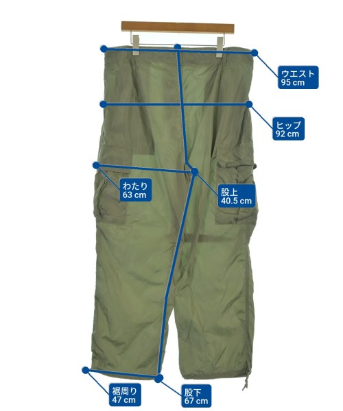 H BEAUTY&YOUTH（エイチビューティーアンドユース）カーゴパンツ カーキ サイズ:L メンズ/2200625106066