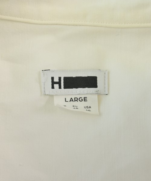 H BEAUTY&YOUTH（エイチビューティーアンドユース）カジュアルシャツ 白 サイズ:L メンズ/2200619685102