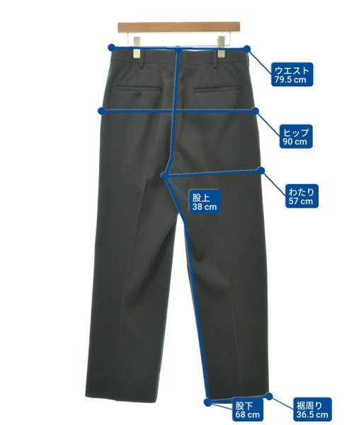 H BEAUTY&YOUTH（エイチビューティーアンドユース）スラックス カーキ サイズ:M メンズ/2200617948032