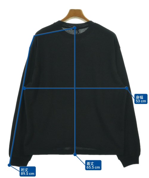 H BEAUTY&YOUTH（エイチビューティーアンドユース）ニット・セーター 黒 サイズ:M メンズ/2200619454050