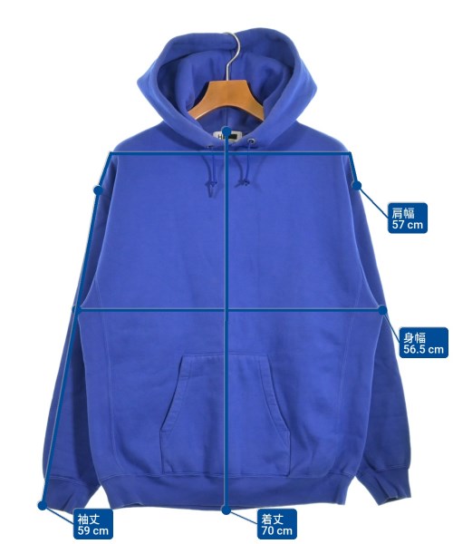 H BEAUTY&YOUTH（エイチビューティーアンドユース）パーカー 青 サイズ:S メンズ/2200672074035