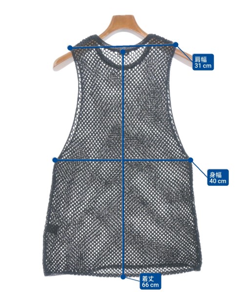 H BEAUTY&YOUTH（エイチビューティーアンドユース）ベスト 黒 サイズ:-(S位) メンズ/2200670303489