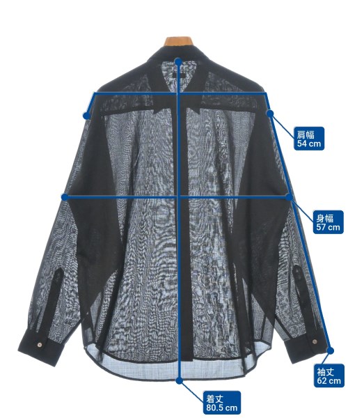 H BEAUTY&YOUTH（エイチビューティーアンドユース）カジュアルシャツ 黒 サイズ:L メンズ/2200673377036