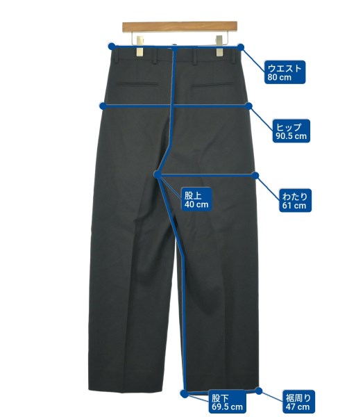 H BEAUTY&YOUTH（エイチビューティーアンドユース）スラックス 黒 サイズ:46(M位) メンズ/2200673797100