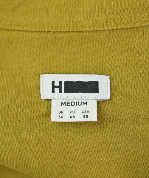 H BEAUTY&YOUTH（エイチビューティーアンドユース）カジュアルシャツ 黄 サイズ:M メンズ/2200672455070