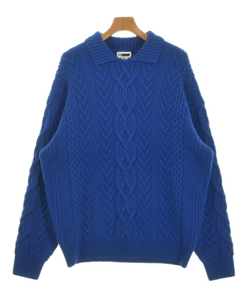 H BEAUTY&YOUTH(エイチビューティーアンドユース)ニット・セーター 青 サイズ:M/2200651570022