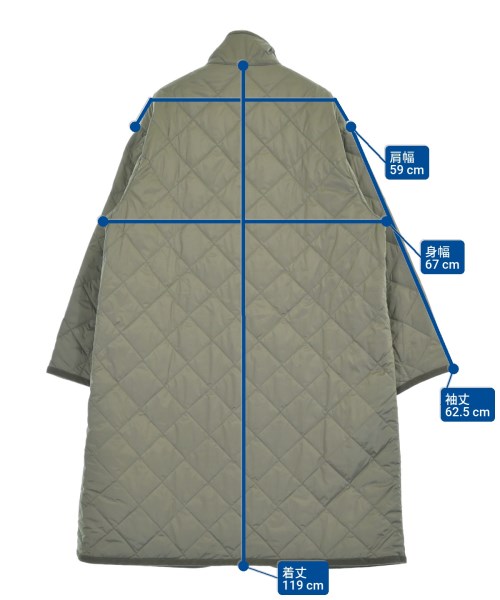 H BEAUTY&YOUTH（エイチビューティーアンドユース）ダウンコート カーキ サイズ:L メンズ/2200675537018