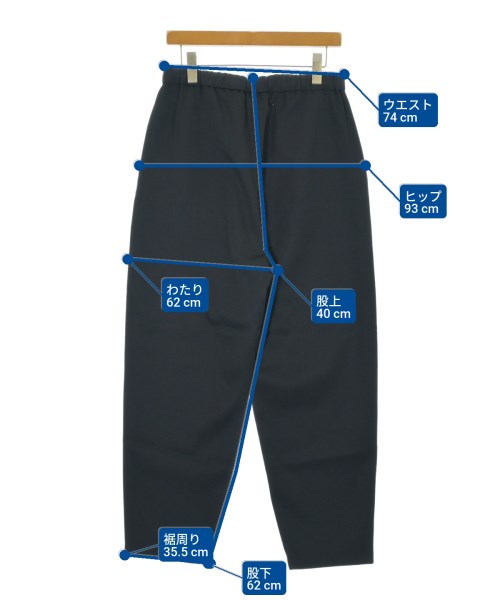 H BEAUTY&YOUTH（エイチビューティーアンドユース）スラックス 紺 サイズ:L メンズ/2200676591040