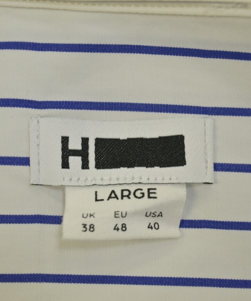 H BEAUTY&YOUTH（エイチビューティーアンドユース）カジュアルシャツ 白 サイズ:L メンズ/2200676591132