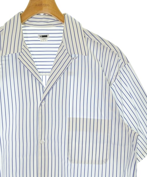 H BEAUTY&YOUTH（エイチビューティーアンドユース）カジュアルシャツ 白 サイズ:L メンズ/2200676591132