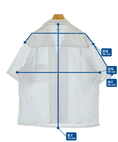 H BEAUTY&YOUTH（エイチビューティーアンドユース）カジュアルシャツ 白 サイズ:L メンズ/2200676591132