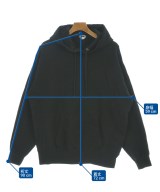 H BEAUTY&YOUTH（エイチビューティーアンドユース）パーカー 黒 サイズ:46(M位) メンズ/2200673541048