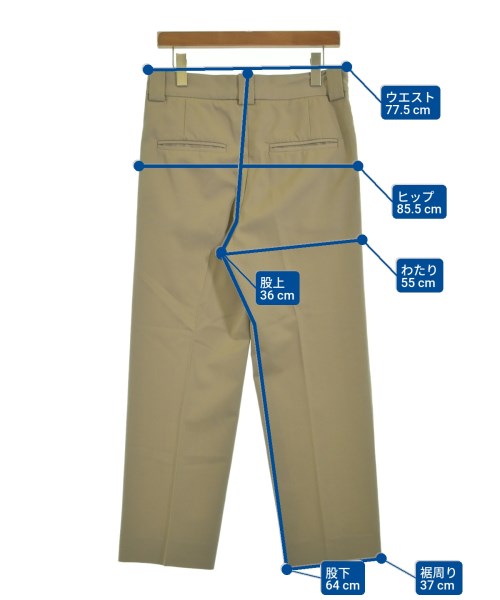 H BEAUTY&YOUTH（エイチビューティーアンドユース）スラックス ベージュ サイズ:S メンズ/2200655281054