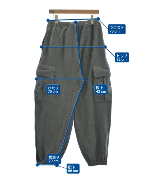 H BEAUTY&YOUTH（エイチビューティーアンドユース）カーゴパンツ グレー サイズ:48(L位) メンズ/2200653323152