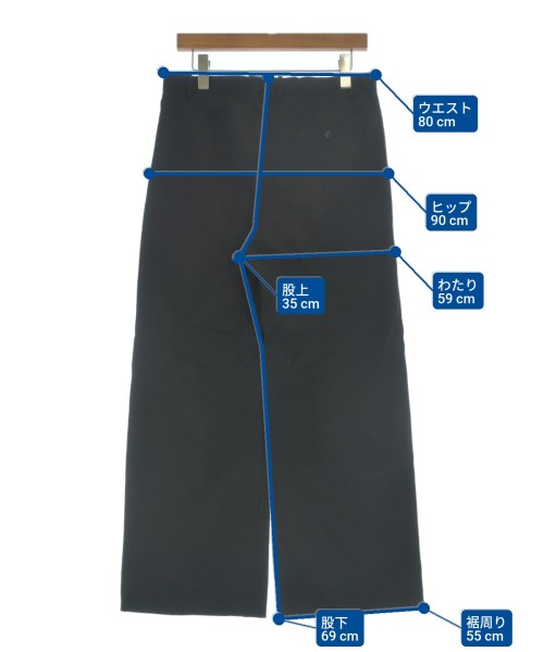 H BEAUTY&YOUTH（エイチビューティーアンドユース）スラックス 黒 サイズ:M メンズ/2200659285058