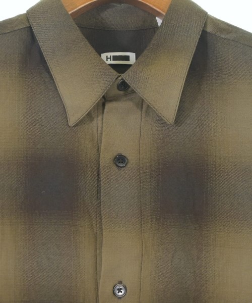 H BEAUTY&YOUTH（エイチビューティーアンドユース）カジュアルシャツ カーキ サイズ:M メンズ/2200651279116