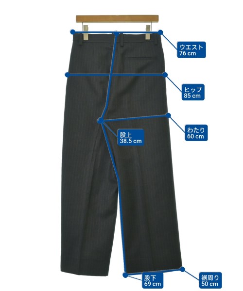 H BEAUTY&YOUTH（エイチビューティーアンドユース）スラックス グレー サイズ:S メンズ/2200652377019