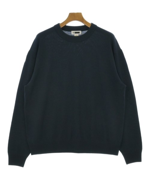 H BEAUTY&YOUTH(エイチビューティーアンドユース)ニット・セーター 紺 サイズ:L/2200635649034