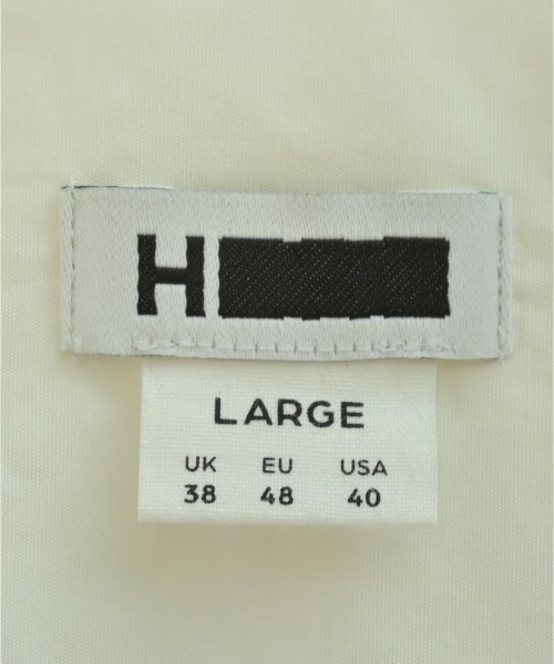 H BEAUTY&YOUTH（エイチビューティーアンドユース）カジュアルシャツ 白 サイズ:L メンズ/2200646488028