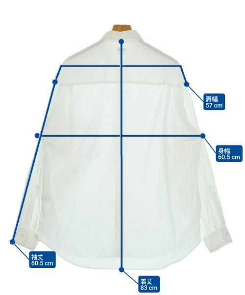 H BEAUTY&YOUTH（エイチビューティーアンドユース）カジュアルシャツ 白 サイズ:L メンズ/2200646488028