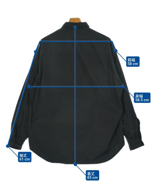 H BEAUTY&YOUTH（エイチビューティーアンドユース）カジュアルシャツ 黒 サイズ:50(XL位) メンズ/2200663330041