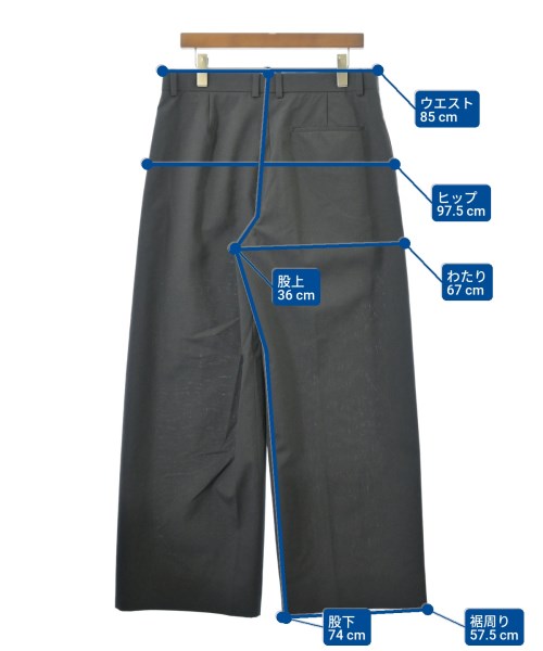 H BEAUTY&YOUTH（エイチビューティーアンドユース）スラックス グレー サイズ:L メンズ/2200671756062