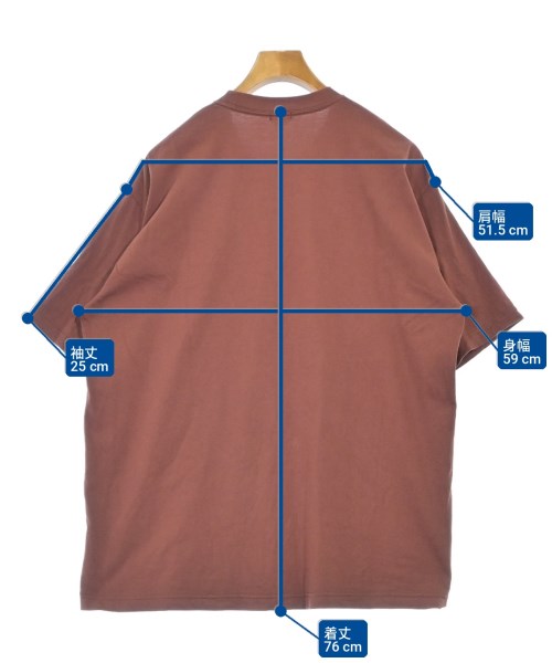 H BEAUTY&YOUTH（エイチビューティーアンドユース）Tシャツ・カットソー 茶 サイズ:XL メンズ/2200722388204