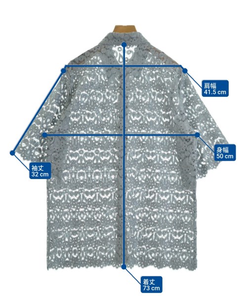 H BEAUTY&YOUTH（エイチビューティーアンドユース）カジュアルシャツ 青 サイズ:38(M位) レディース/2200622301099