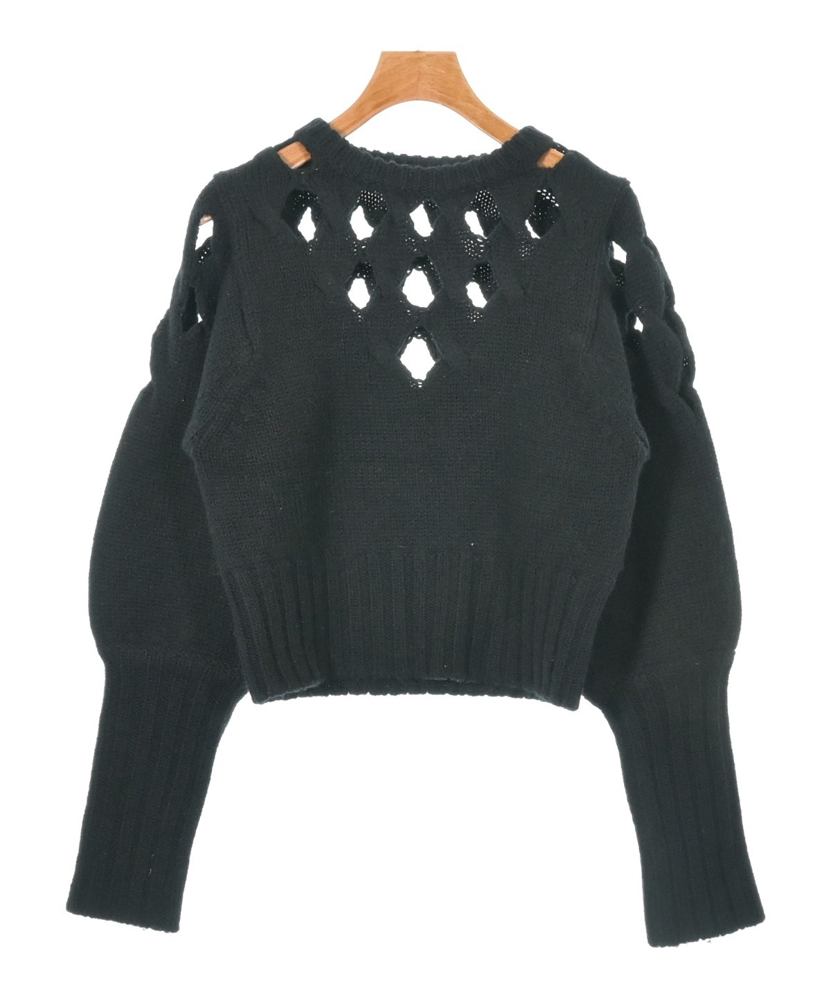 【最終値下げ・美品】H BEAUTY&YOUTH バルーンニット ブラック 黒 お洒落ニット】H BEAUTY&YOUTHのクルーネックニットをレビュー