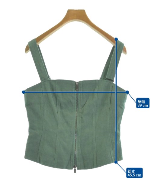 H BEAUTY&YOUTH（エイチビューティーアンドユース）ベスト 緑 サイズ:M レディース/2200621529302