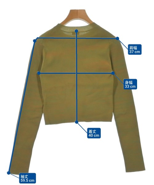 H BEAUTY&YOUTH（エイチビューティーアンドユース）ニット・セーター カーキ サイズ:-(M位) レディース/2200641278051