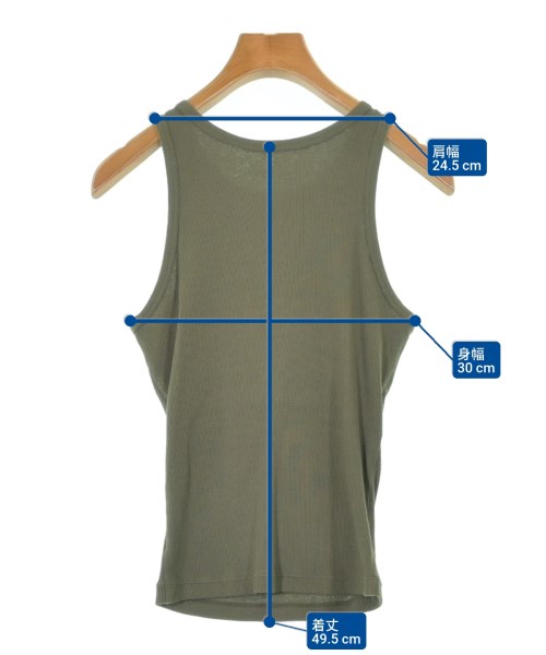 H BEAUTY&YOUTH（エイチビューティーアンドユース）タンクトップ カーキ サイズ:-(S位) レディース/2200598594877