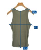 H BEAUTY&YOUTH（エイチビューティーアンドユース）タンクトップ カーキ サイズ:-(S位) レディース/2200598594877