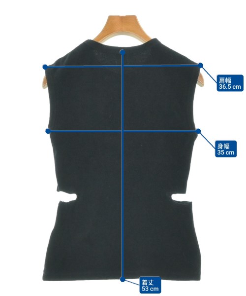 H BEAUTY&YOUTH（エイチビューティーアンドユース）ノースリーブ 黒 サイズ:-(M位) レディース/2200609422373