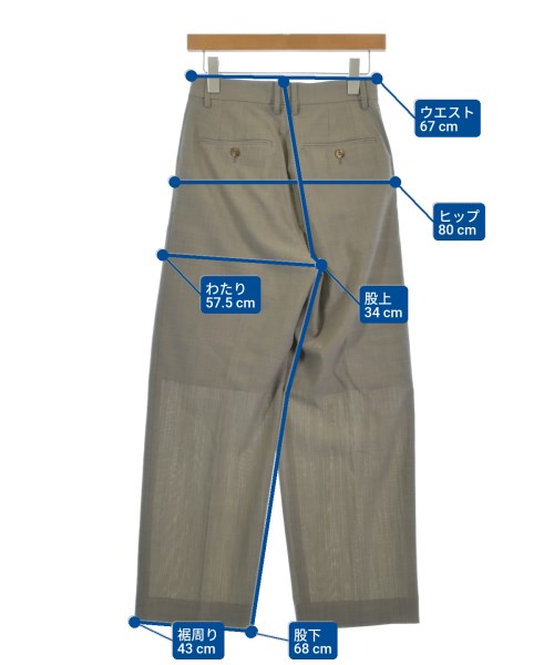 H BEAUTY&YOUTH（エイチビューティーアンドユース）スラックス グレー サイズ:S レディース/2200614405019