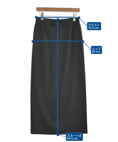 H BEAUTY&YOUTH（エイチビューティーアンドユース）ロング・マキシ丈スカート 黒 サイズ:M レディース/2200626573041