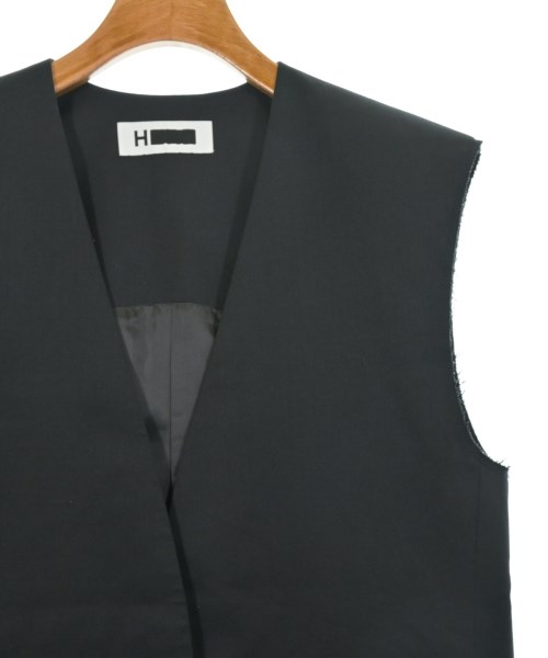 H BEAUTY&YOUTH（エイチビューティーアンドユース）ベスト 黒 サイズ:M レディース/2200616515648